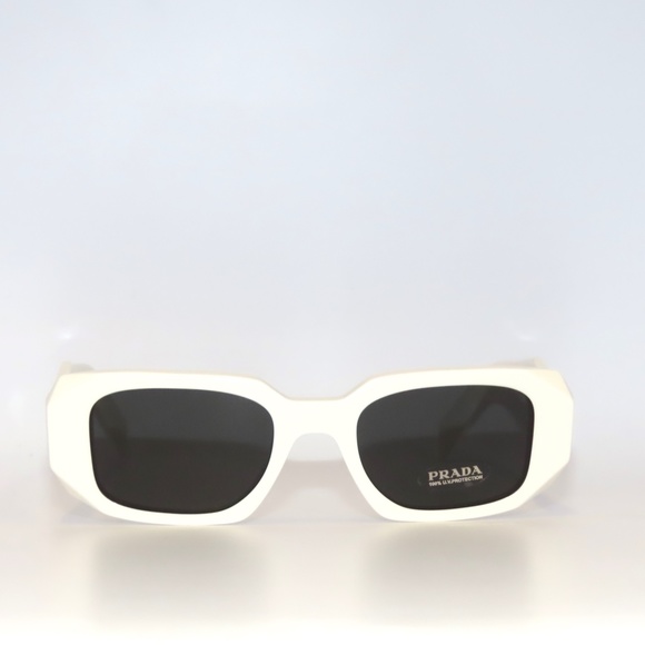 Prada SPR17WS 17 1425S0 Talc Dark Gray Sunglasses - Picture 2 of 6